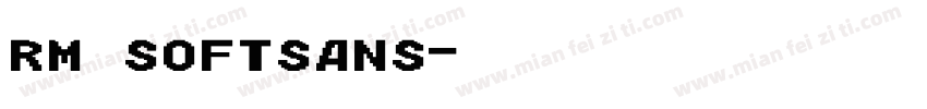 RM SOFTSANS字体转换